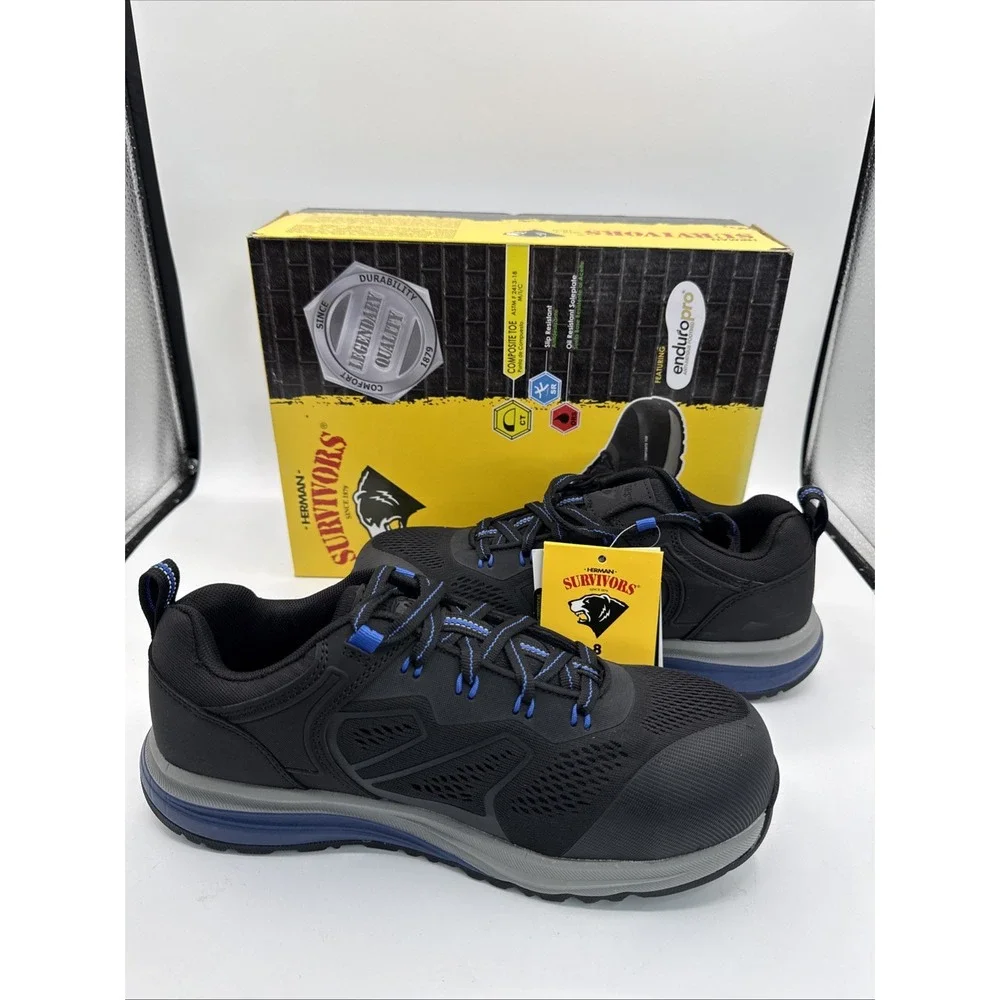 Herman Survivors Cassle Safety Work Shoes Composite Toe Size 8 New